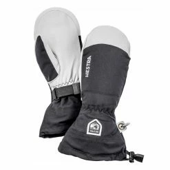 Billigst ❤️ Herre Hestra Army Leather Heli Ski Mitt Unisex (Black) ✔️