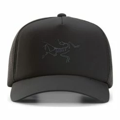 Billig 🔥 Herre ArcTeryx Bird Trucker Curved (Black) 💯