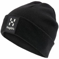 Budsjett 🔥 Herre Haglöfs Maze Beanie (True Black) ✨
